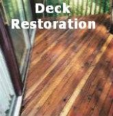 Wooden deck pressure cleaning